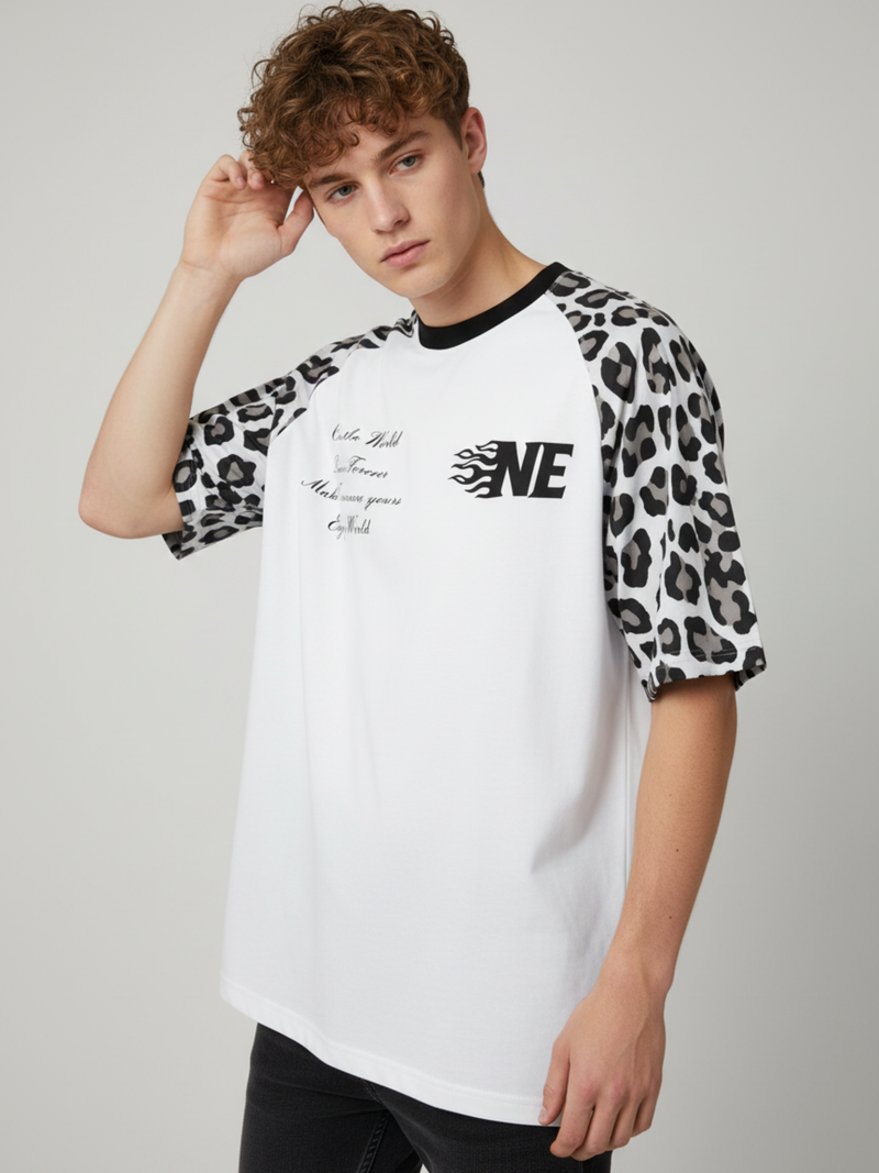 NAASI EMPIRE// WILD CONTRAST RAGLAN OVERSIZED TEE