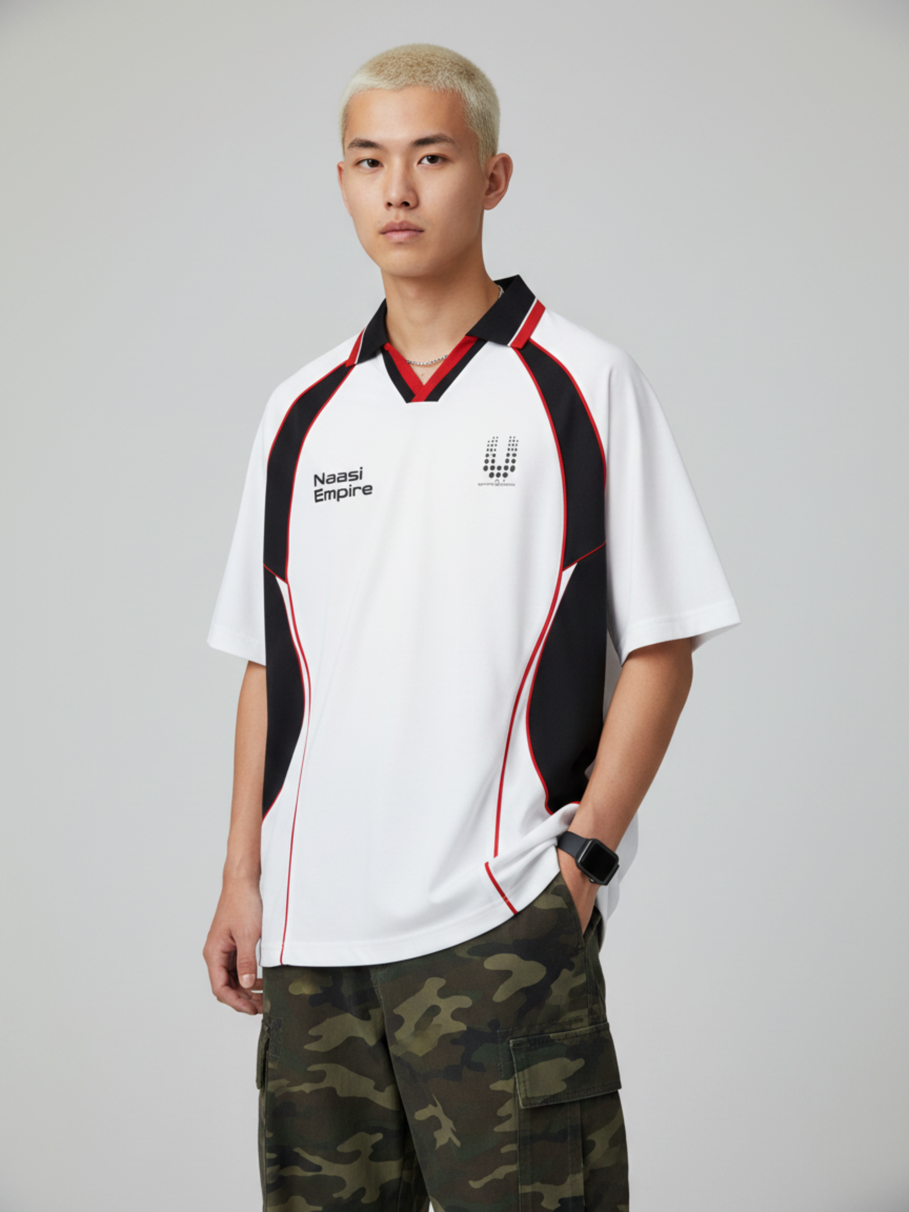 NE// PERFORMANCE PANEL POLO TEE